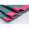 Impresión en la parte frontal de las mujeres borlas abrigo Wrap Shawl Cooton viscosa Shawl